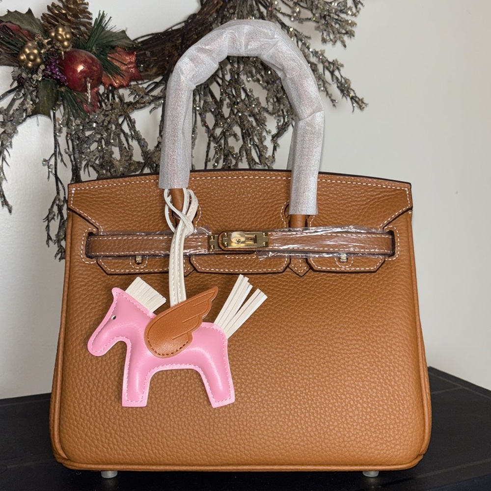 Brown Genuine leather